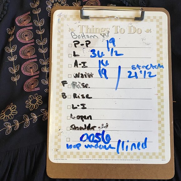 XHILARATION Embroidered Lace Long Sleeve Black Boho Midi Goth Dress XL EUC - Picture 15 of 15